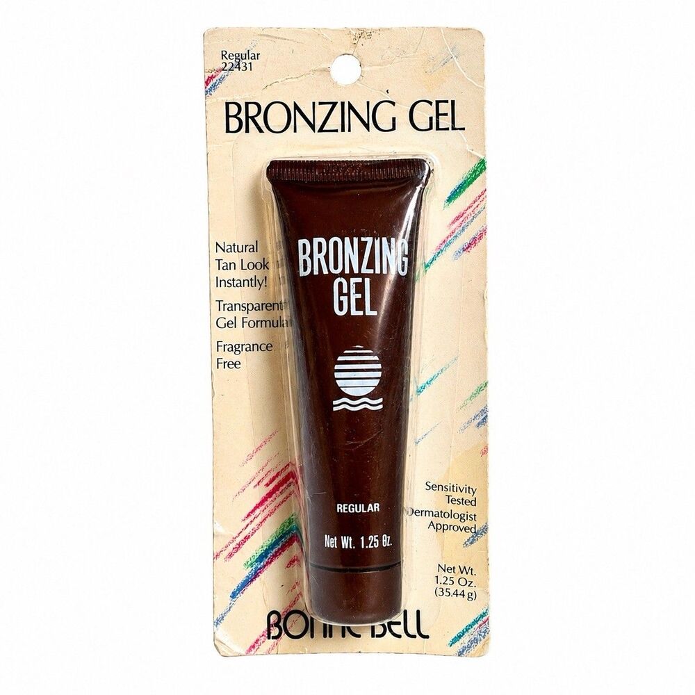 Vintage Bonne Bell Bronzing Gel NOS Sealed Carded 90s Rare New Old Stock